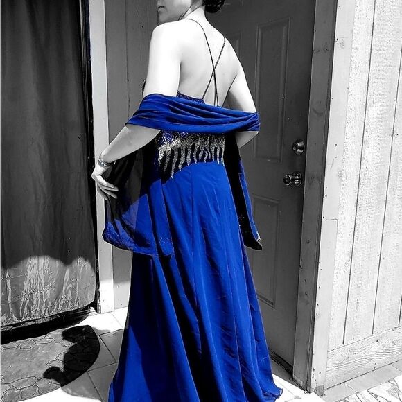 Aspeed Navy blue party dress - Picture 4 of 11